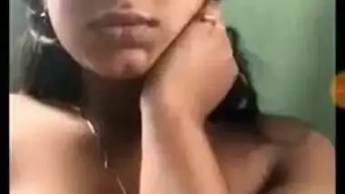 Desi babe exposes XXX boobs on phone camera for a rich online friend