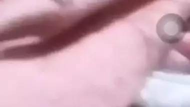 Cute college girl boobs show on a video call