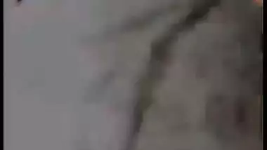 Nude desi lady tempts the man during a video call sex