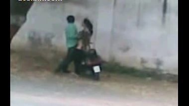 Desi Guy Having Fun With His Colleague On Scooter
