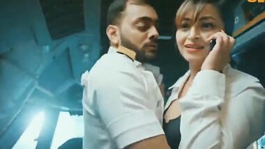 Hot indian air hostess sex with pilot in cockpit
