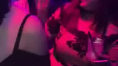 Desi girl sucking lund shaped cake in Bar