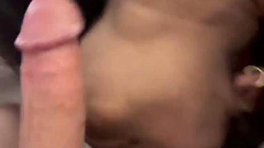 Throat chocking desi blowjob of a kinky bitch