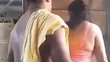 Fucking His Wife While She Working in Kitchen…Standing Fuck From Behind