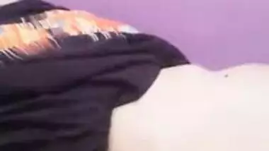 Sexy wife boobs show to her husbandâ€™s friend on cam