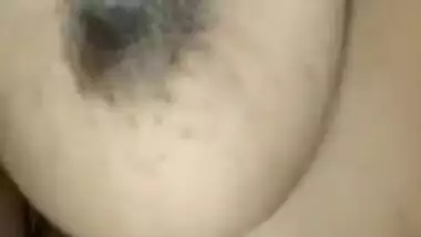 Indian female has natural XXX tits that she uses in her porn show