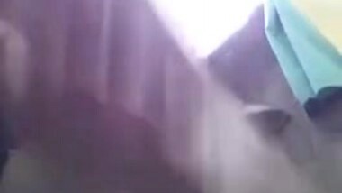 Desi busty teen taking bath outdoor