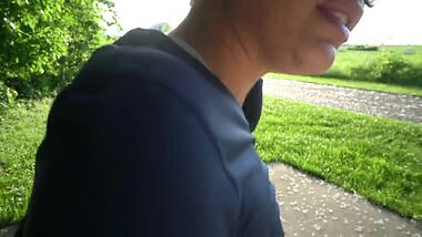 Public Agent - Deepthroat On Park Bench By Amateur Latina Teen Swallows Cum