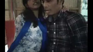 Bangladeshi college girl doing romance with lover in Restaurant