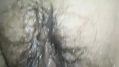Wet pussy sound during closeup sex