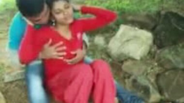 Desi Cute Couple in Park
