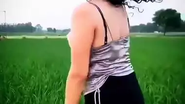 Sexy girl in village
