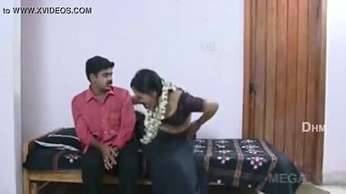 Telugu aunty satisfying a client for the first time