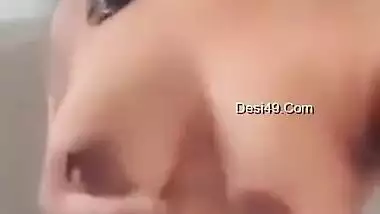 Today Exclusive- Cute Desi Girl Showing Her Boobs And Pussy Part 2