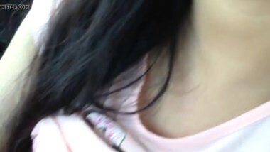 Hot Indian girl flashing big tits and pussy