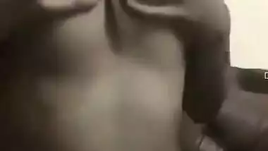 Exclusive- Cute Girl Play With Her Big Boobs