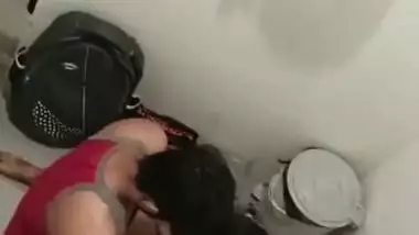 Lover Fucking In Washroom