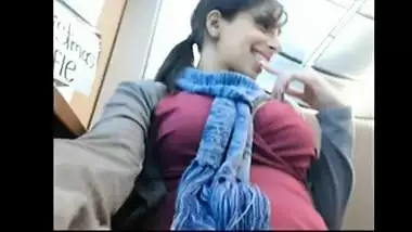 Videshi Babe Rubbing Her Shaved Pussy In Public