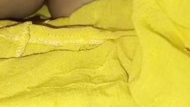 Sleeping sister boob touch by brother and nipple show
