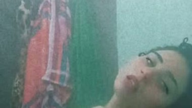 Pakistani girl shower nude bath with boob press