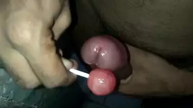 red lollipop Massage and cum more cum again and again