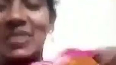 South Indian wife showing her big boobs on video call