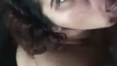 Indian slut takes a stranger’s cum in her mouth in NRI porn