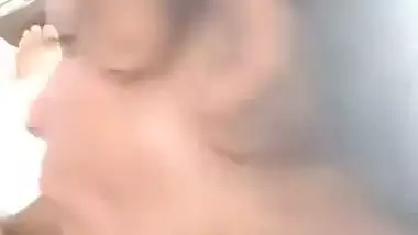 GF sucks BF’s dick and rides on it in desi sex