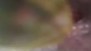 Horny girl masturbates with cucumber in Tamil sex video