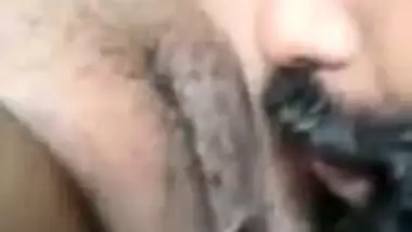 Indian girl enjoying boob sucking and pussy licking