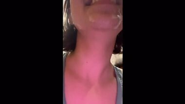 Hailey Rose first Public cum walk after being...