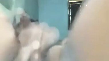 Horny girl fingering wet pussy