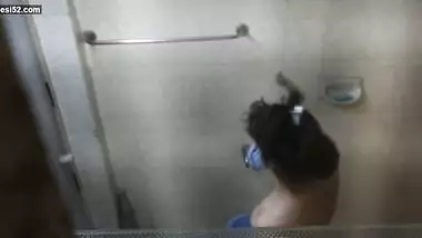 Beautiful Desi Girl Bathing New Clip Captured By Step Brother (Update)