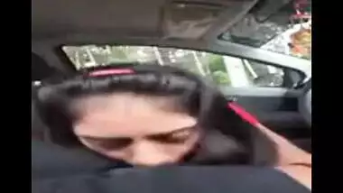 AVP college girl Sheetal’s blowjob to lover in car