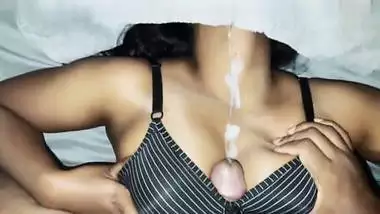 Tamil sex video of my GF taking my cum on her body