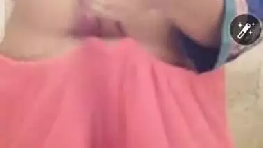 Gujrati Bhabhi showing her boobs and pussy