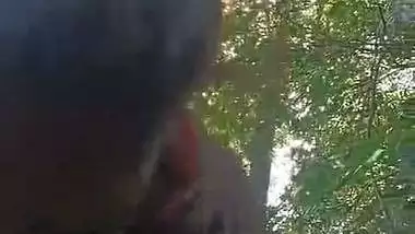 Desi Mallu randi taking dick in the forest