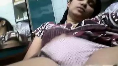Indian Bank Employee Fingering Selfie - 6