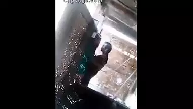 Hidden cam catches a college slut fucking the hostel guard