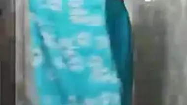 Desi girl striping salwar suit in bathroom