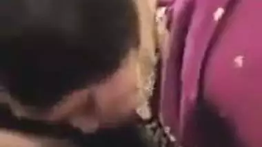 Bahu makes her Sasur happy with a desi blowjob