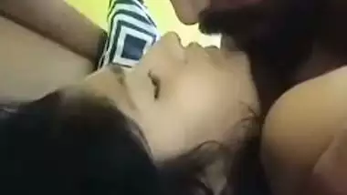 Big guy enjoys romantic sex with his cute GF