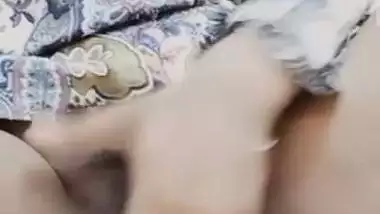 Early morning nude show with fingering of horny babe