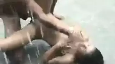 Indian Rainy outdoor Sex 