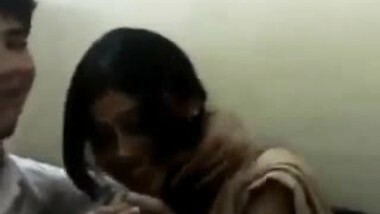 College Couple Kissing