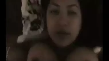Big boobs auntie rides her husband In cowgirl sex position