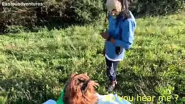 Indian Gypsy girl scared by monster (first video)