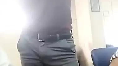 Boss grabbing employee ass