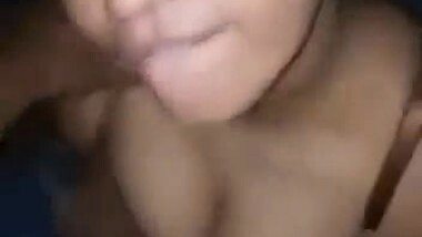 Horny big boob girl sucking dick like a pro