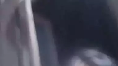 Cute smiling face girl naked on video call to lover